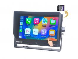 7 英寸高清四分割CarPlay 显示器带录制功能